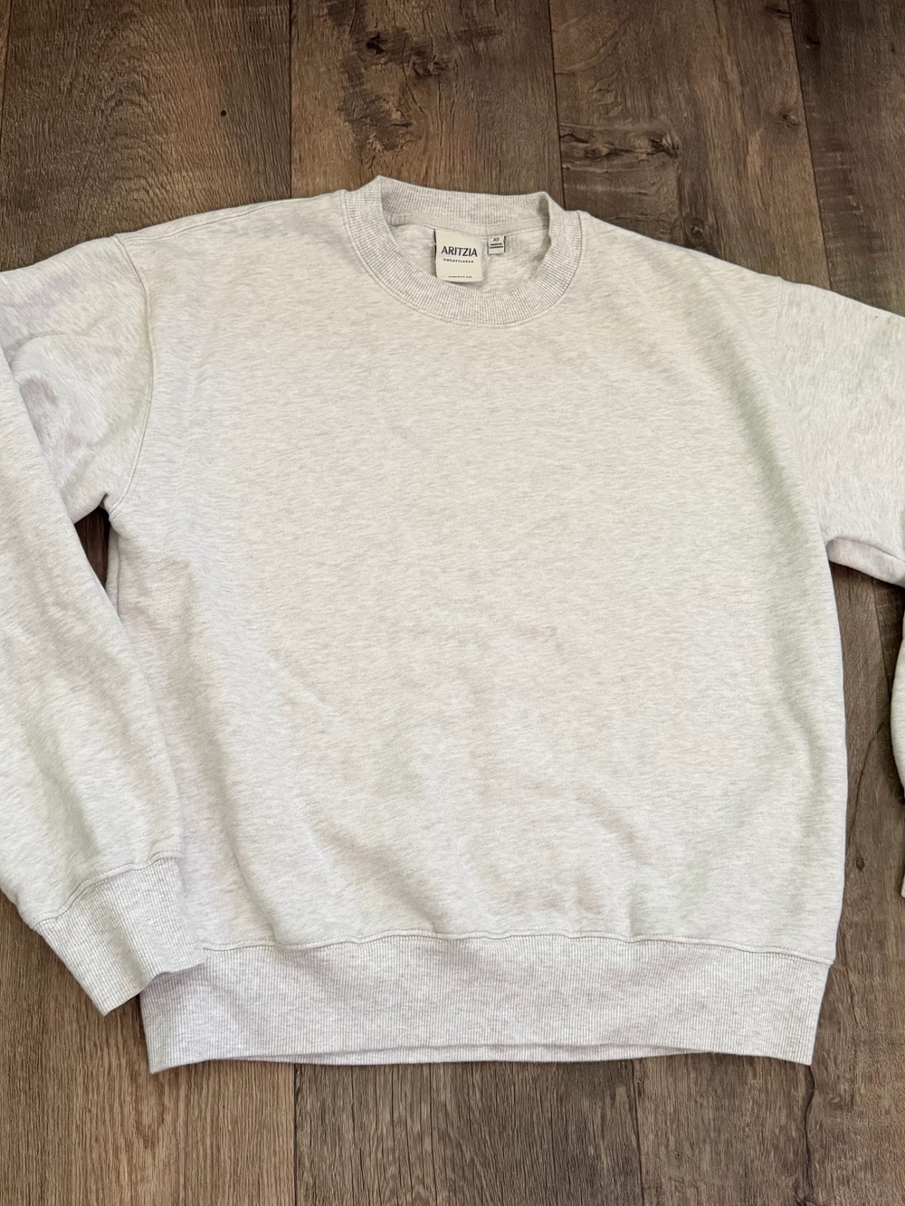 Aritzia Men's Crewneck Sweater — Heather Light Gray
